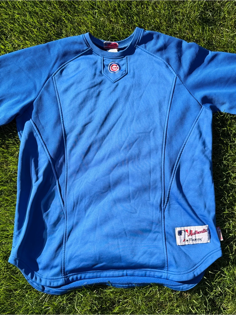 Majestic Chicago Cubs Blue Performance Pullover Shirt